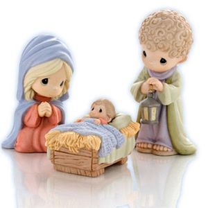 ⭐️ Precious Moments 2007 “Come Let Us Adore Him” 3 pc Nativity Set ⭐️